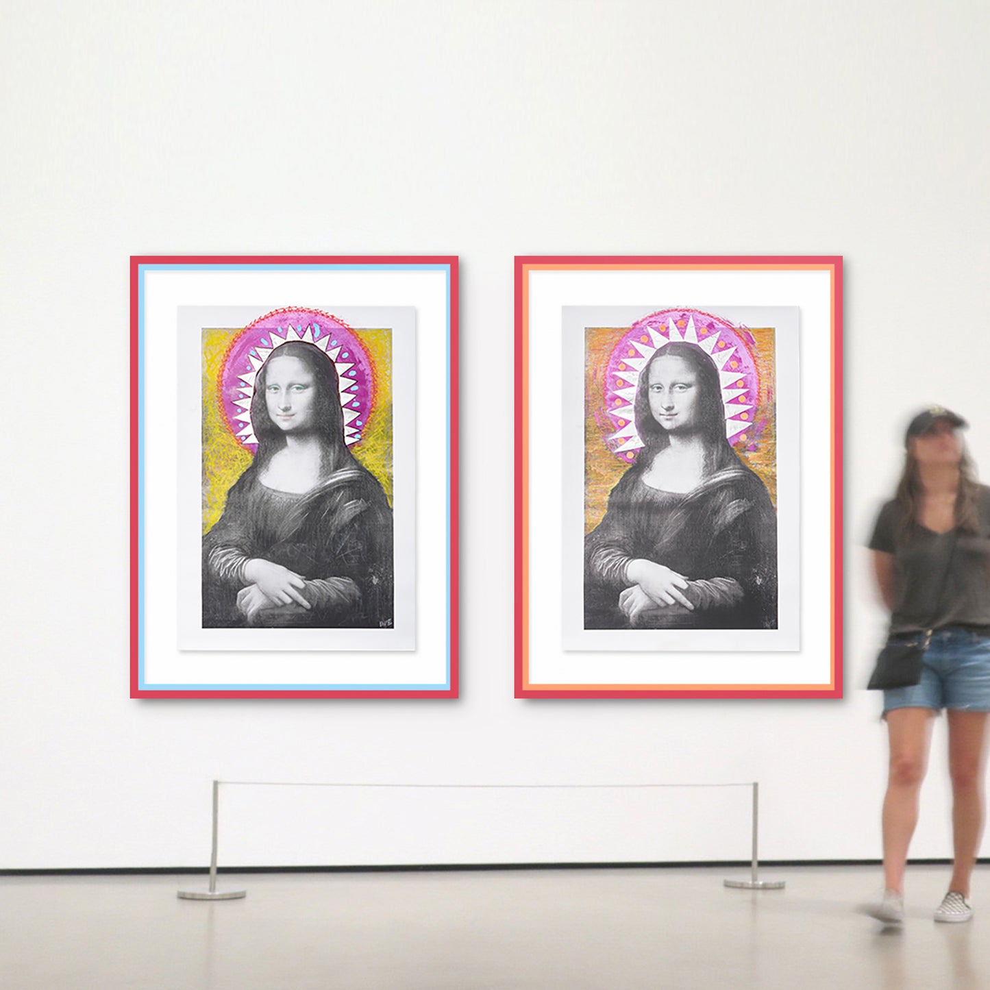 St Mona Lisa, Mixed Media Art