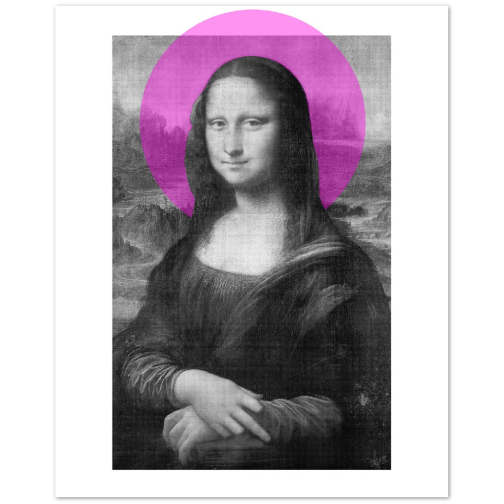 St Mona Lisa, Digital Art Print