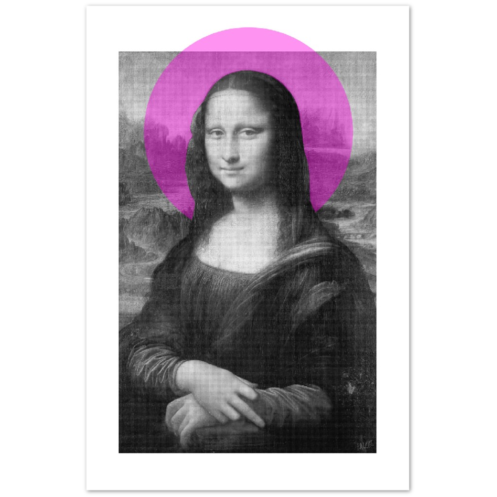 St Mona Lisa, Digital Art Print