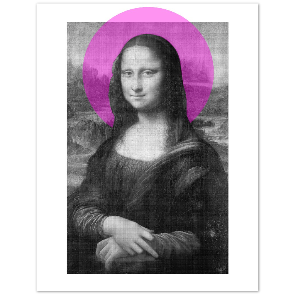 St Mona Lisa, Digital Art Print