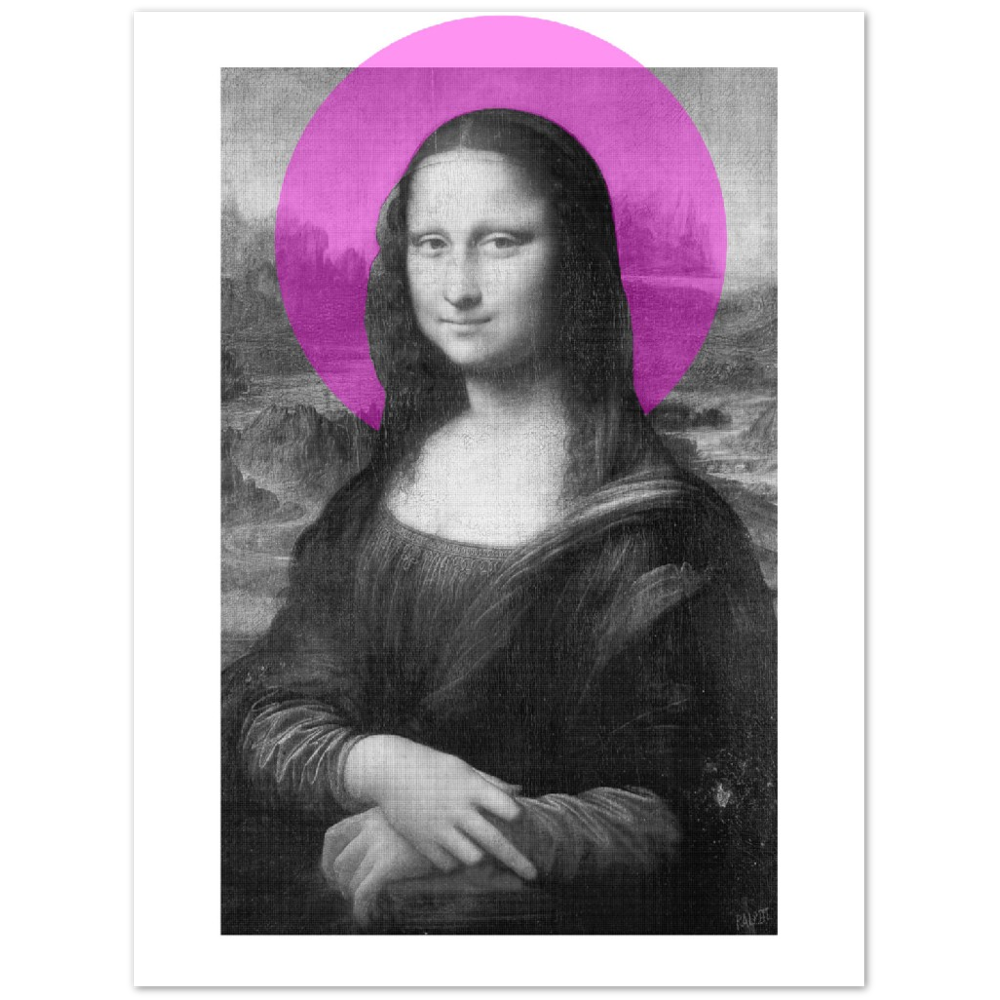 St Mona Lisa, Digital Art Print