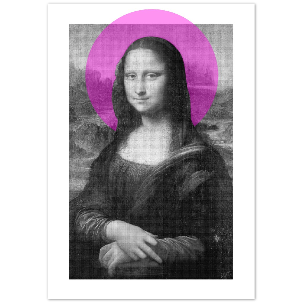 St Mona Lisa, Digital Art Print